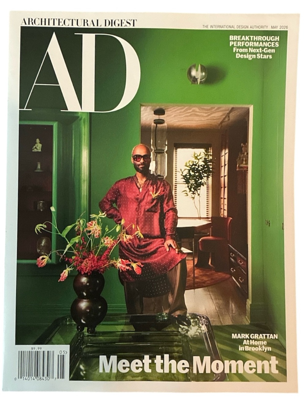 Architectural Digest Magazine May 2026 Mark Grattan At Home In Brooklyn Design